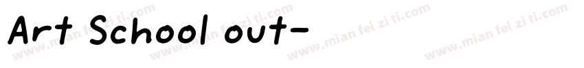 Art School out字体转换
